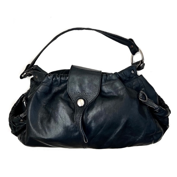 Hogan PM 15 Black Leather Side Pockets Bag - Picture 3 of 16